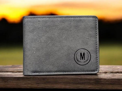 Premium Leather Wallet for Men Gray Brown Black